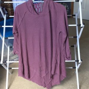 Hooded pullover sweater